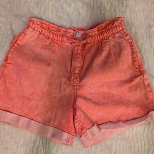 Jordache Coral Tie-Dye Elastic Waist Kids Shorts
